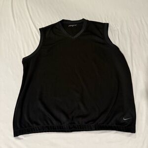 Nike Golf Vest Men’s XL Sleeveless Pullover Dri-Fit Black
